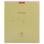 Тетрадь школьная А5 12л клетка,зеленая "Классика"( Erich Krause) микс цветов (комплект 3 шт)