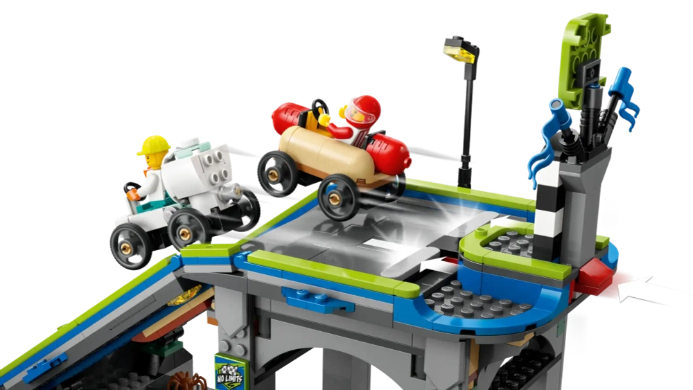 Конструктор LEGO City 60460 Никаких ограничений: Трасса для гоночных автомобилей с рампой