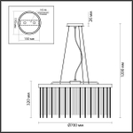 4788/10 ODL Люстра E14 10*40Вт 220В IP20 HALL