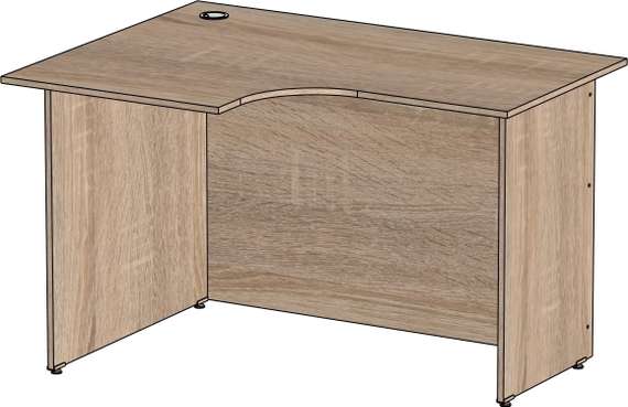 Стол эргономичный Стандарт Про дуб сонома