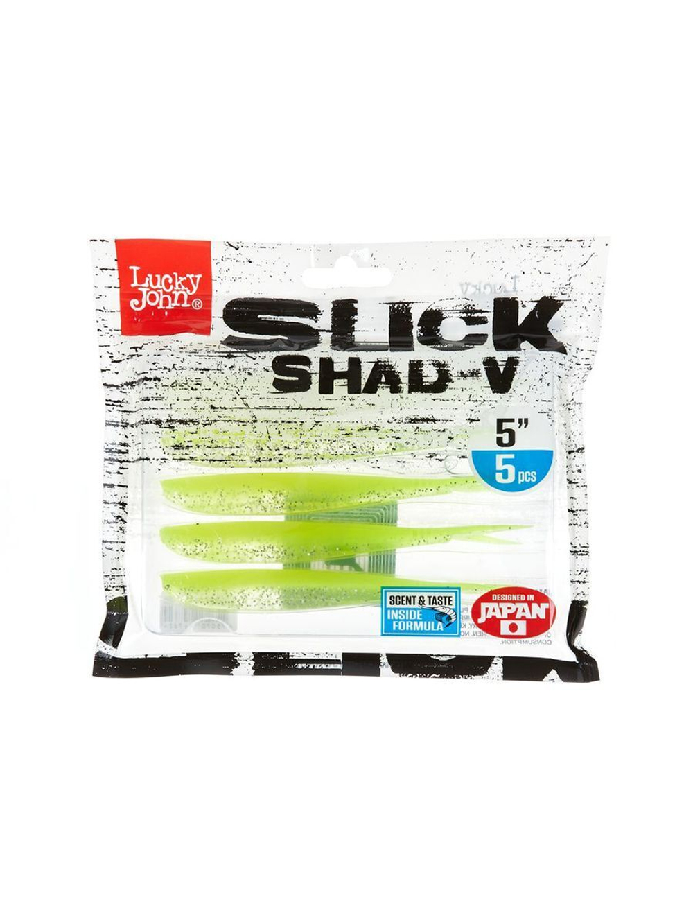 Слаги LJ 3D Series SLICK SHAD-V 7.0in (17,8) 014 3 шт. в упак.