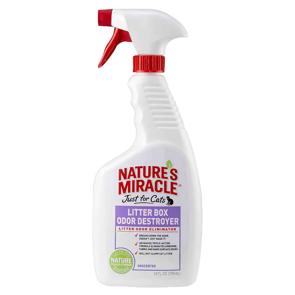 Nature&#39;s Miracle Litter Box Odor Destroyer средство для устранения запаха в кошачьем туалете, спрей (710 мл)