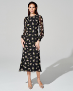 Платье-футляр из премиального шифона