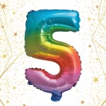 Шар фольгированный «Цирфа «5» (радуга)
