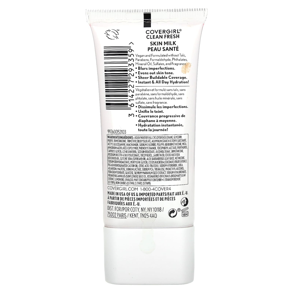 Covergirl, Clean Fresh, питательный тональный крем для кожи, тон 550 светлый/средний, 30 мл (1 жидк. унция)