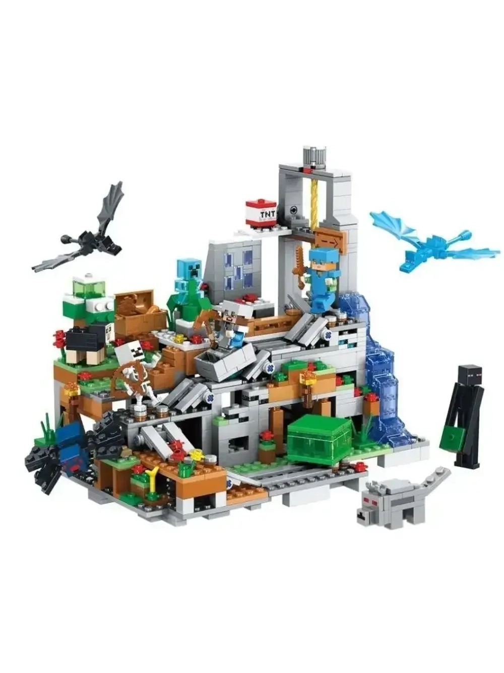 Конструктор Майнкрафт Горная пещера 760 деталей