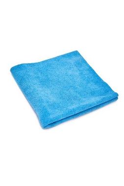 Hi-Tech Edgeless microfiber towel. Микрофибровая салфетка бесшовная 40*40, голубая