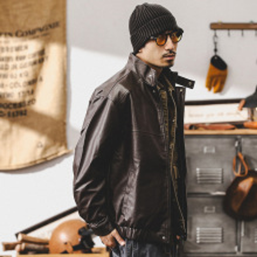 Мотоциклетная кожаная куртка Meillard мужской осенний стиль, свободная, красивая езда, мужская повседневная куртка