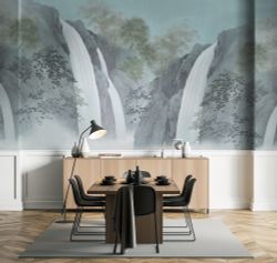 Пейзаж Водопад панно