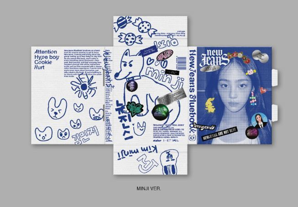 Альбом New Jeans - 1ST EP NEW JEANS BLUEBOOK VER.