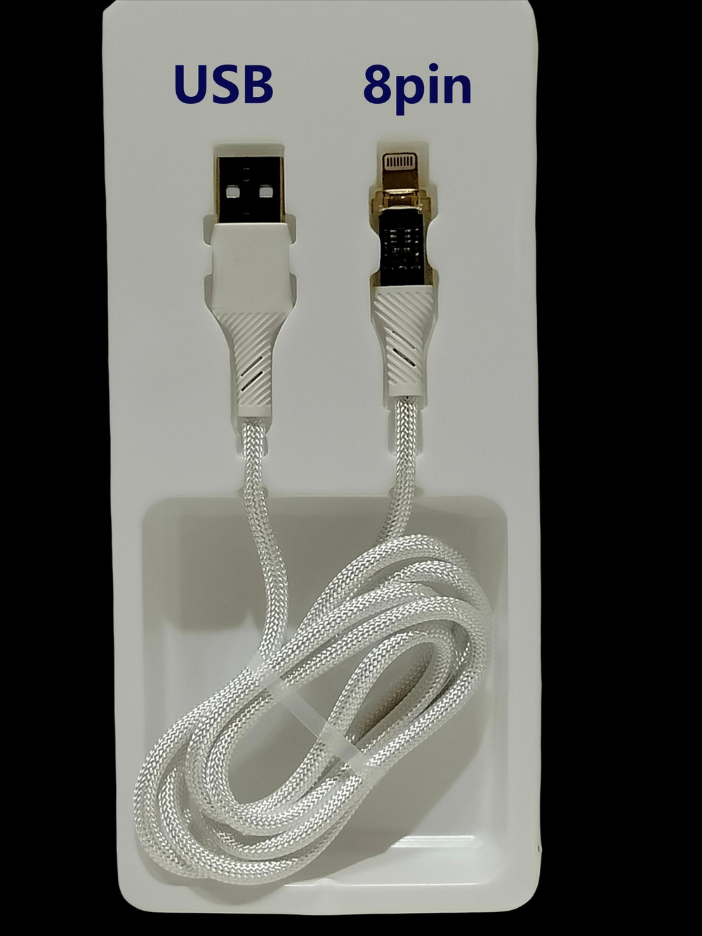 Кабель USB x Lightning 8PIN -1.0м. 5A/20W быстрая зарядка S-60