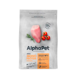 Сухой корм для взрослых собак мелких пород с индейкой AlphaPet Superpremium Monoprotein