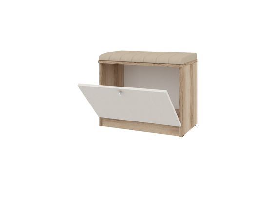 Квадро ПМ-363.01 исп.2 Тумба для обуви (Мускат/Дуб Делано)