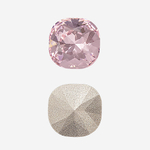 Кристалл Кушон (Сushion), оттенок "Розовый"/"Rose", 12мм