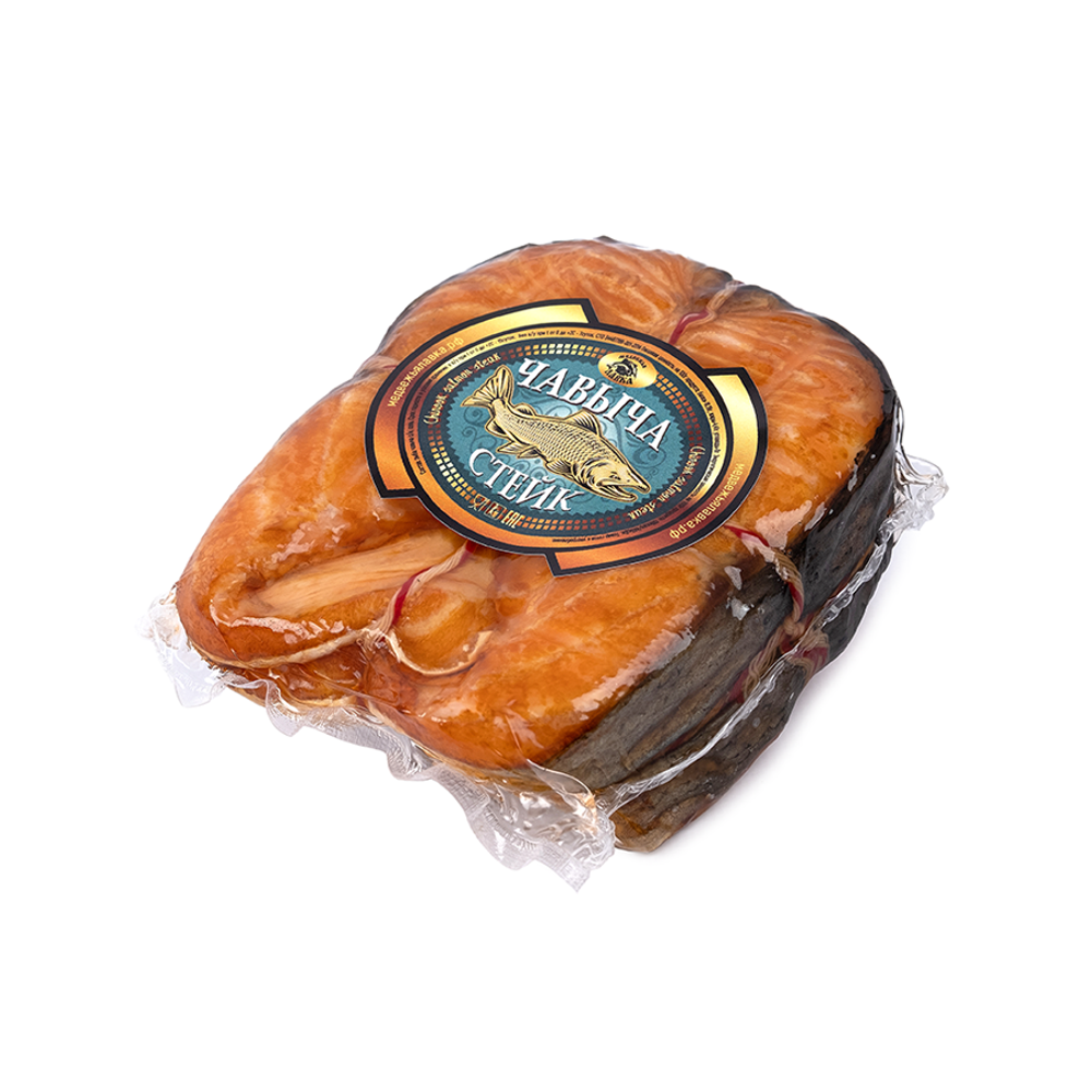 Чавыча стейк горячего копчения
