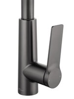 Смеситель для кухни с выдвижным изливом WONZON & WOGHAND, Темный графит (WW-A20782-BGG)