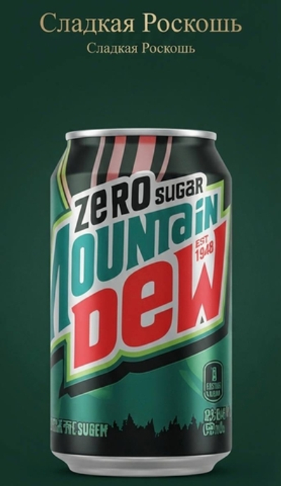ананас без сахара Газированной напиток Mountain Dew США  ананас без сахара