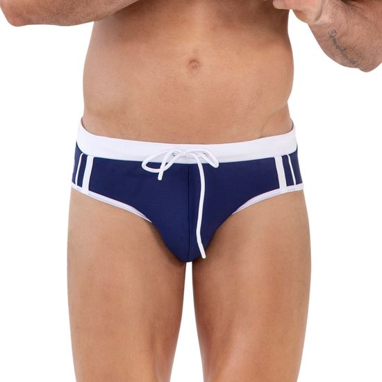 Мужские плавки темно-синие Clever Moda SERENE SWIMSUIT BRIEF 162408