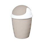 Контейнер для мусора настольный "Rambai" круглый 1,5л (бежевый)