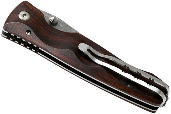 Складной нож Mcusta Tactility Elite Stainless c клинком из стали VG-10 San Mai (Laminated Stainlesss Damascus) рукоять дерево (Палисандр)