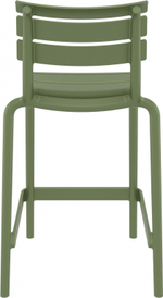 Стул пластиковый полубарный Siesta Contract Helen Bar 65, оливковый