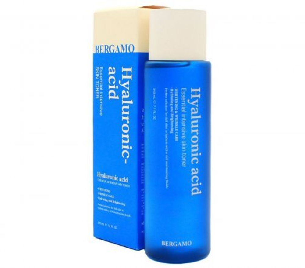 [Bergamo] Hyaluronic Acid Essential Toner -  Тонер для лица с гиалуроновой кислотой, 210 мл