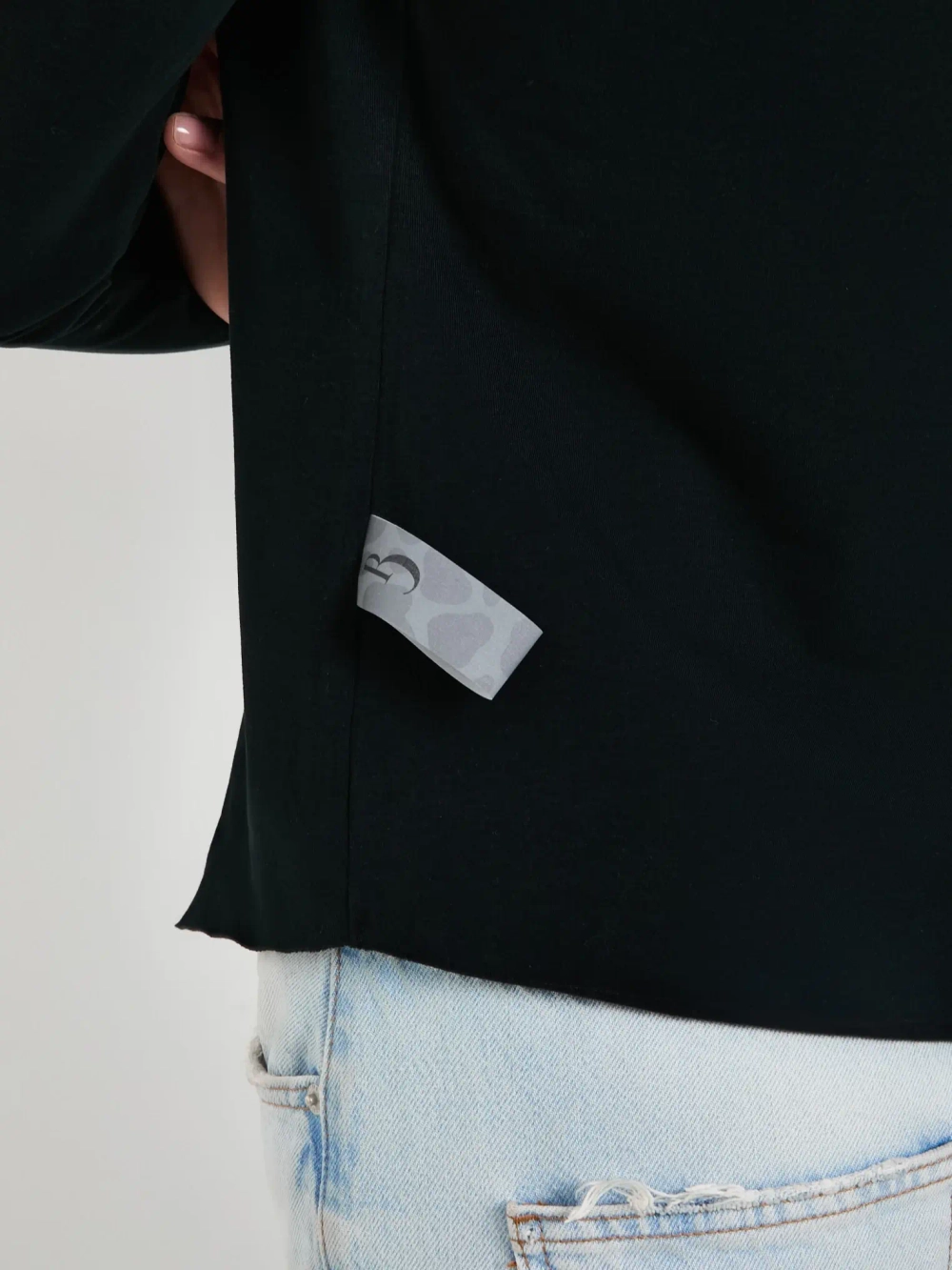 Лонгслив Базовый Черный