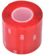 Скотч двухстороний 3М, silicone прозрачный, 50мм.х5м. (8/64шт)