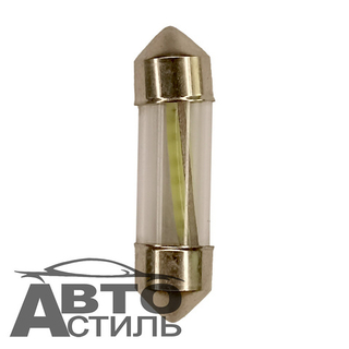 Светодиод 12V T11x36  COB WHITE НИТЬ  (салон) SJ-COB-TG-36