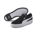 Женские кроссовки PUMA Smash Platform V2 Suede 'Black White' (WMNS) 373037-04