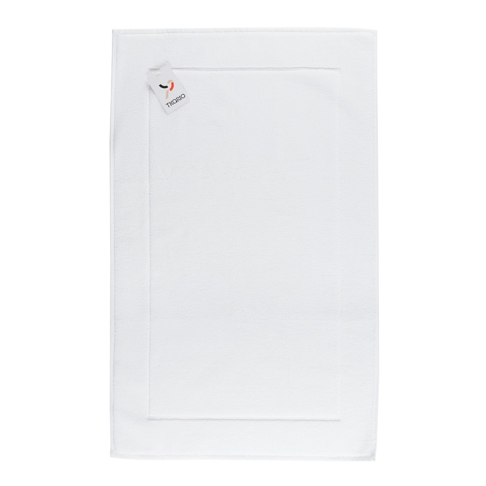 Коврик для ванной белого цвета Essential 50х80 Tkano