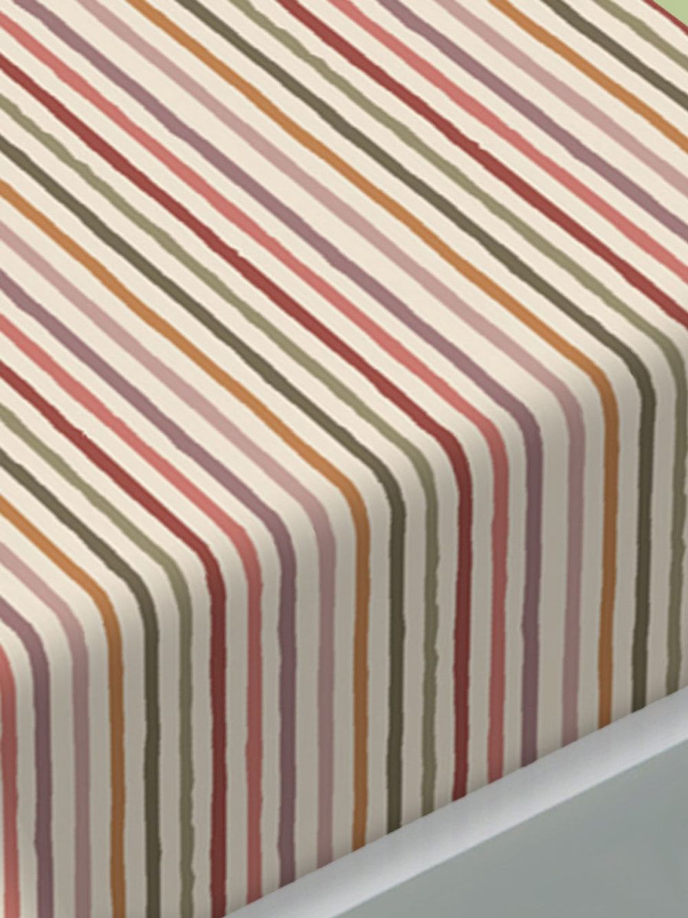 Постельное белье Сказка "Нежная полоска" евро Наволочка 50х70 см 2 шт Простынь на резинке 180х200 см Пододеяльник 200х215 см, перкаль