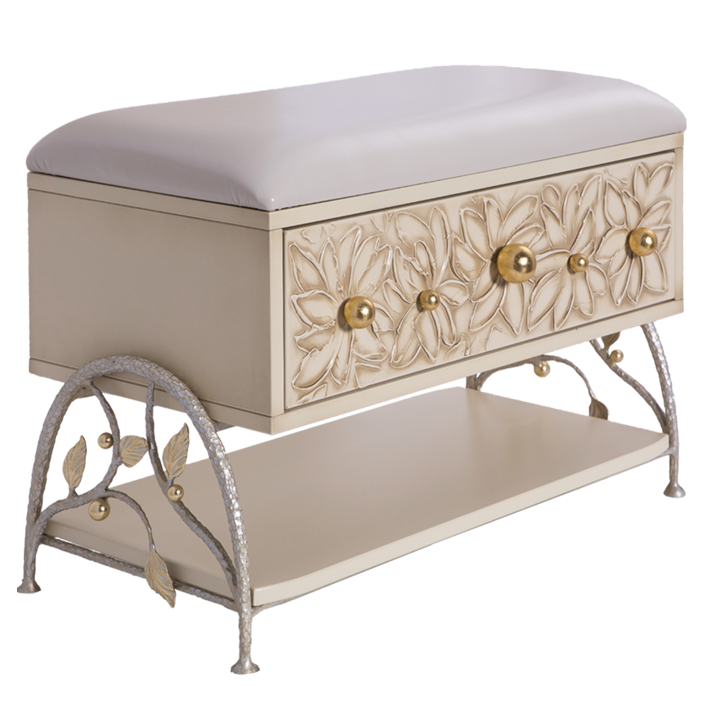 Банкетка Терра Айвори Мраморное золото