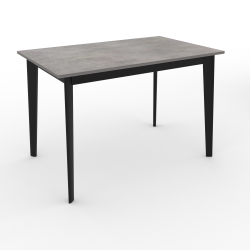 Стол "Нельсон 1000" арт. LND100, ЛДСП Egger Premium Бетон Чикаго светлый, ножки черные.