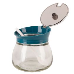 Емкость для сыпучих продуктов с ложкой (стекло, полипропилен) V= 260 мл (подарочная упаковка)