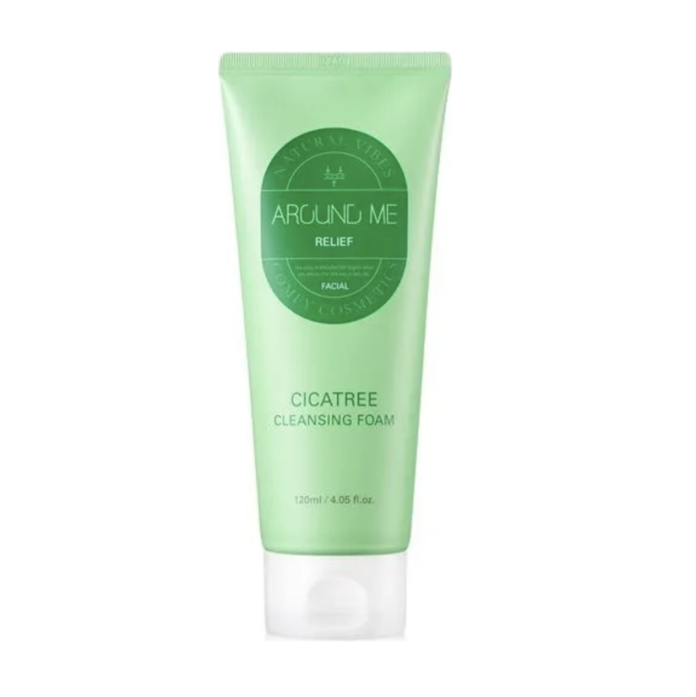 Welcos Around Me Relief Cicatree Cleansing Foam пенка для глубокого очищения кожи с центеллой