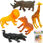 Набор животных Levatoys 2057C-4YS Сафари в пак.