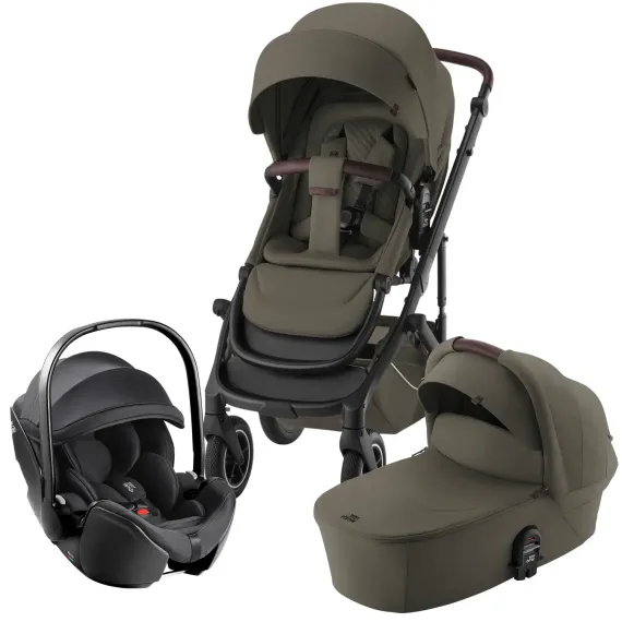 Коляска 3 в 1 Britax Roemer Smile 5Z Lux Urban Olive + Baby-Safe Pro Classic Deep Black