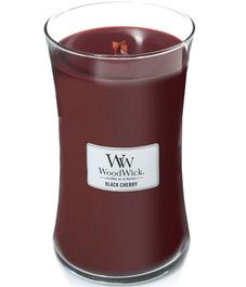 Черная черешня, ароматическая свеча, WoodWick
