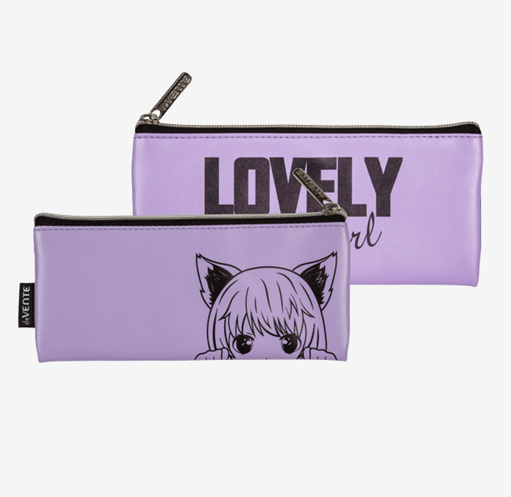 Пенал 21,5x9x1 см "Lovely Girl" (deVENTE)