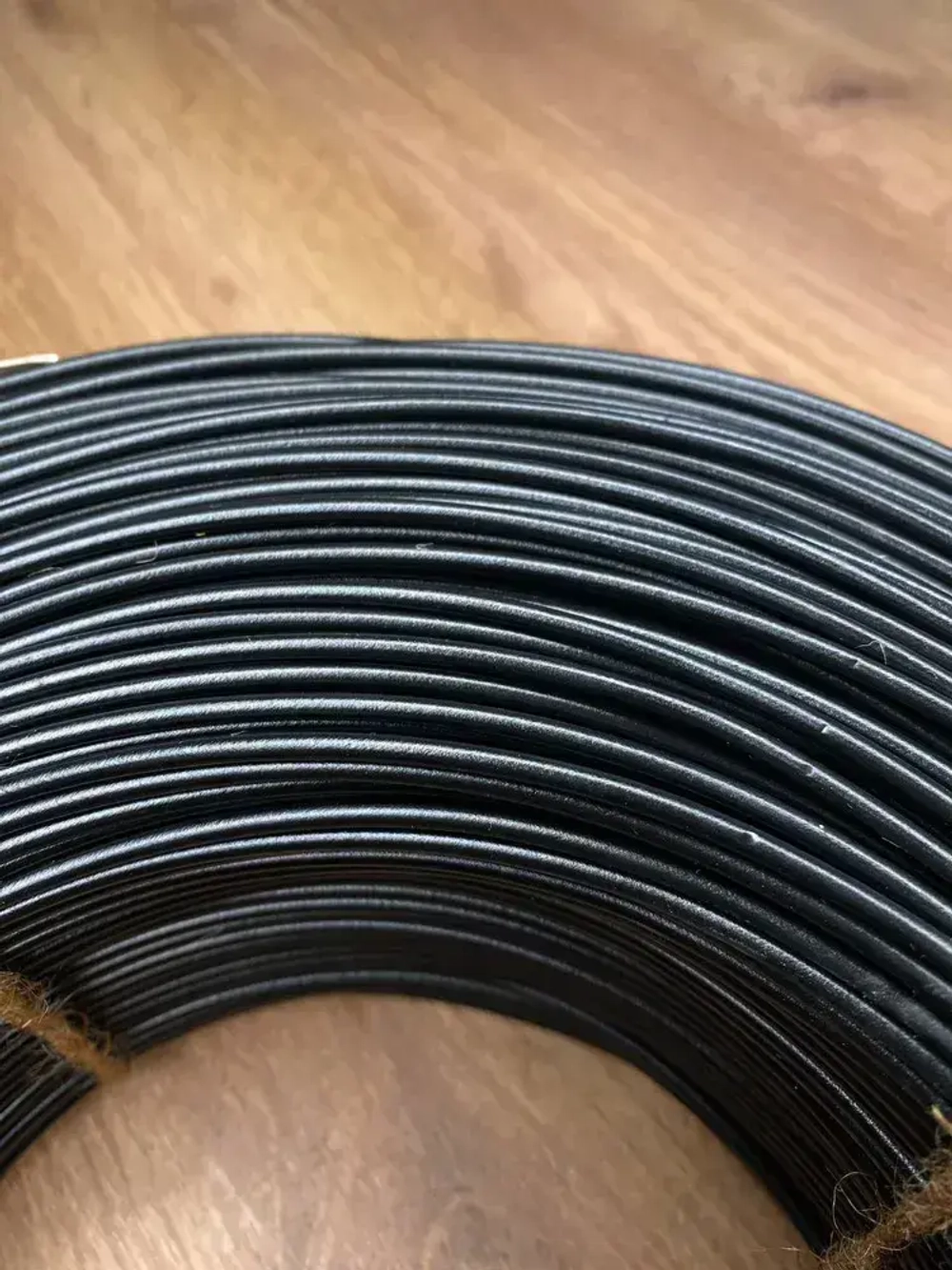 Провод автомобильный для проводки, ПГВА / ПВАМ 1,5 мм, черный цвет 20 метров монтажный