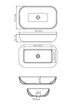 Раковина керамическая INFINITY 60 1AX169WBXX000