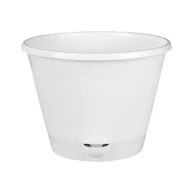 Горшок цветочный Мадера 3,5 л. с под. белый (комплект 20 шт)