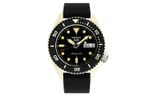 SEIKO SEIKO5 Mechanical Movement Silicone Strap Watch Unisex Black SRPG79K1