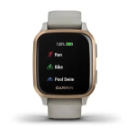 Смарт-часы Garmin Venu Sq Music Edition песочный с алюминиевым безелем цвета розовое золото 010-02426-11