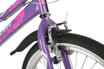 Велосипед NOVATRACK 20" ALICE фиолетовый,  стальная рама, 6 скор.
