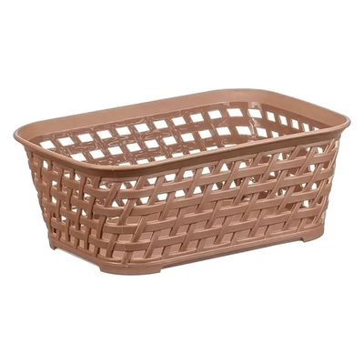 Ящик РОТАНГ 1л 185х70мм Бежевый ротанг 0,07х0,185х0,14м