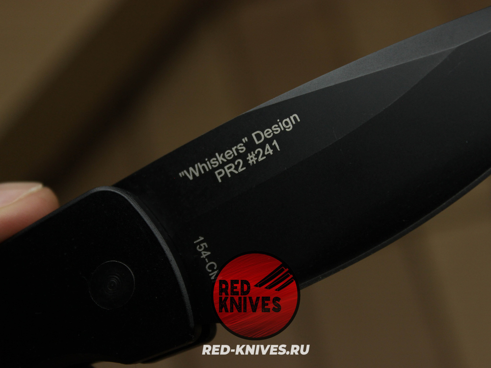 Нож Pro-Tech Magic 2 Whiskers Knives - клинок черный RK/Н8