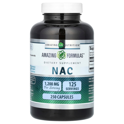 Amazing Nutrition, NAC, 250 капсул (600 мг в 1 капсуле)