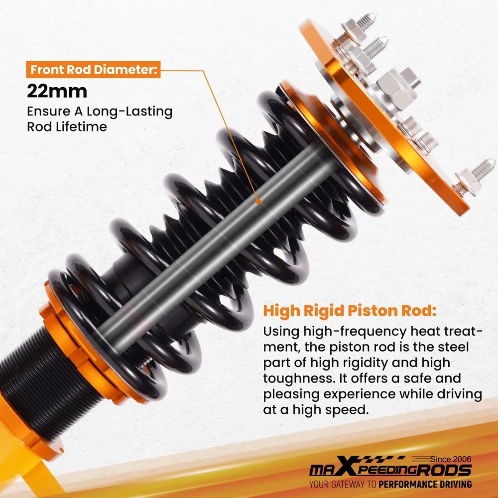 MaXpeedingrods Adjustable Coilovers Shocks Spring Kit подходит для автомобиля Toyota Corolla 87-02